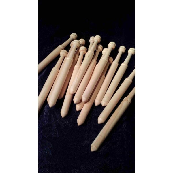 Mallorcan Bobbins (Round Tip)-Boxwood-14 cm. (Package of 50u.)