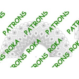 Patrón 23-Abanico Mediano (Fuente 6,5 cms-Varilla 17 cms)-Marca Roka