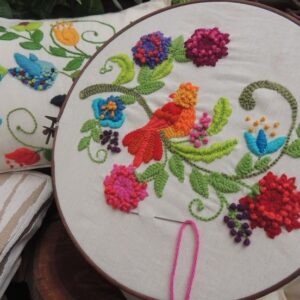 EMBROIDERY ON FABRIC