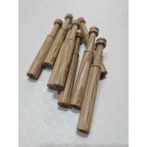 Straight Bobbins-Oak Wood-12 cms. (Package 50u.)