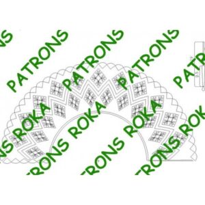 Patrón 24-Abanico Mediano (Fuente 9,5 cms-Varilla 19 cms)-Marca Roka