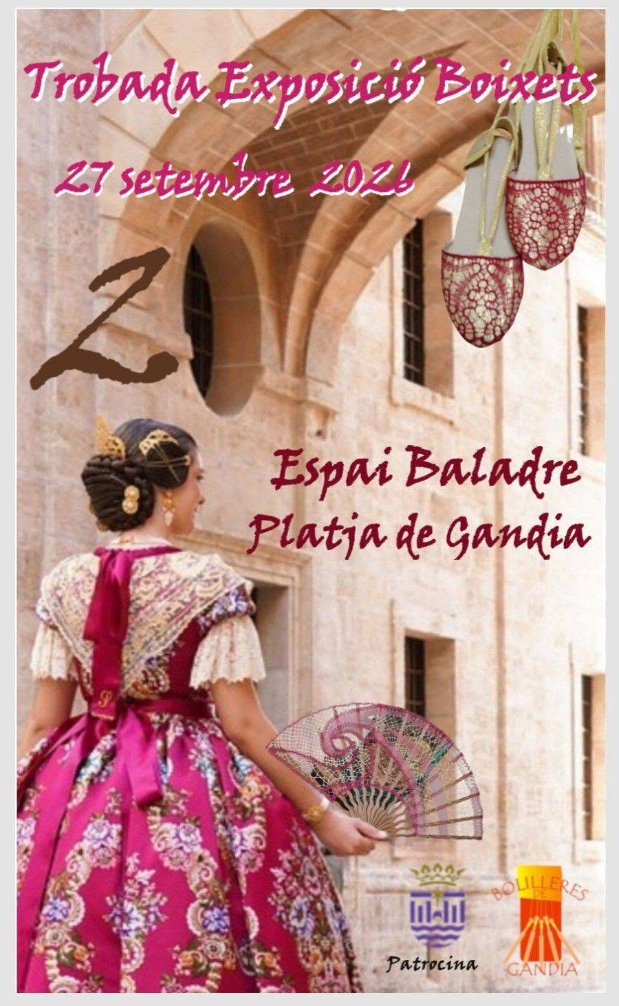 Cartel de la Trobada Exposició Boixets en la Platja de Gandia, 27 de septiembre de 2026