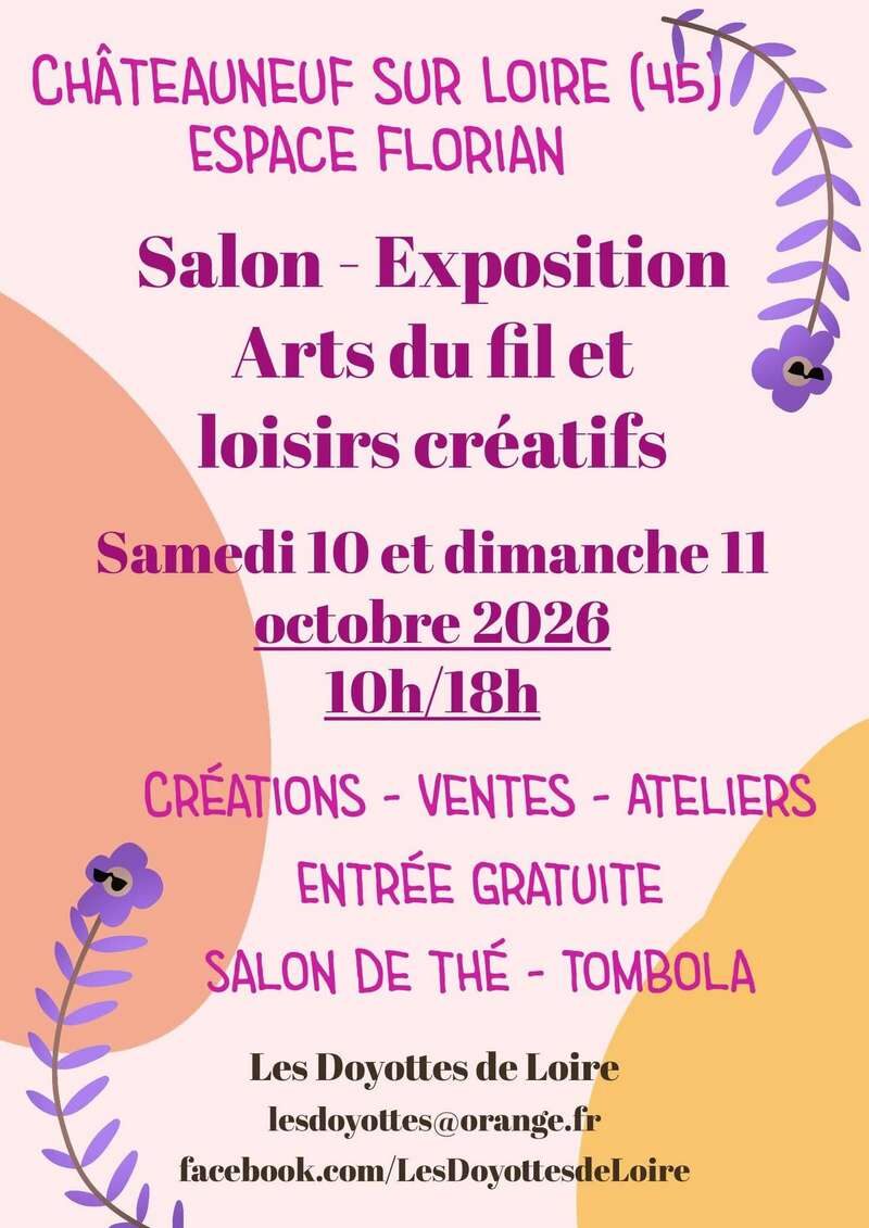 Salón de Artes del Hilo y Ocio Creativo de Châteauneuf-sur-Loire 2026