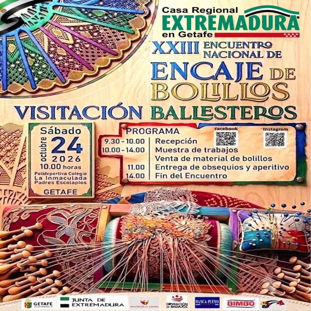 XXIII Encuentro Nacional de Encaje de Bolillos Visitación Ballesteros de Getafe